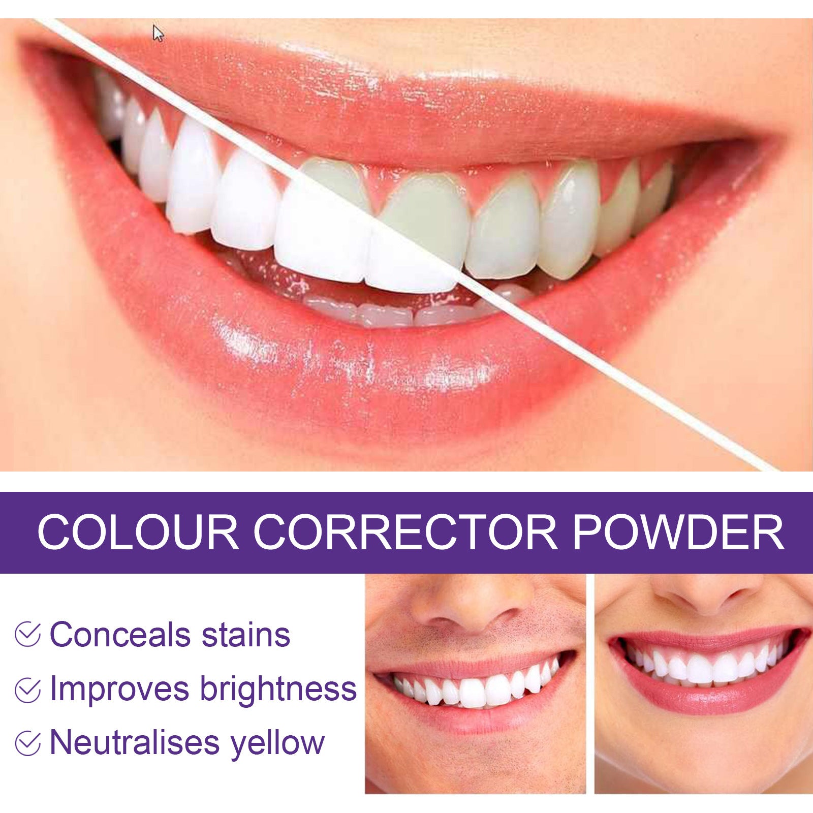 EELHOE v34 Whitening Tooth Powder for Fresh Breath
