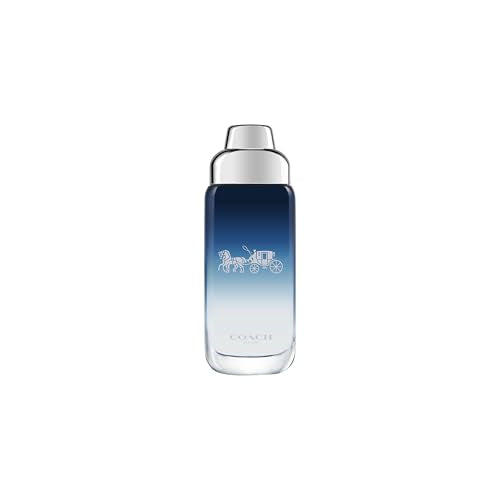 Coach Blue Eau de Toilette Travel Spray - Long Lasting Fragrance with notes of Lime Oil Black Pepper & Amber - Fougere & Aquatic - 0.5 fl. oz.