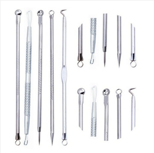 5-Piece Acne Extraction and Makeup Removal Tool Set