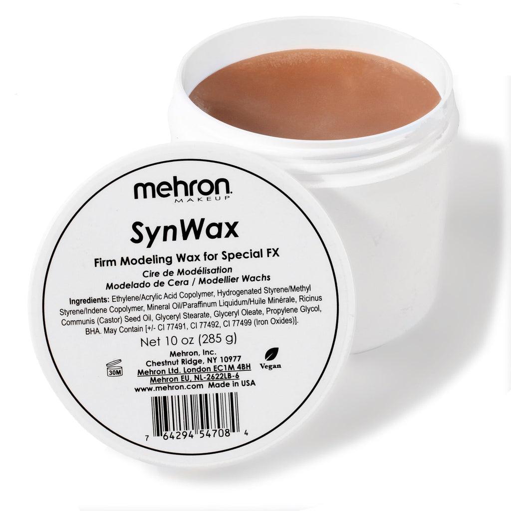 Mehron Makeup SynWax | Firm Modeling Wax for Special FX | Scar Wax SFX Makeup For Fake Scars Fake Wounds & Halloween Effects