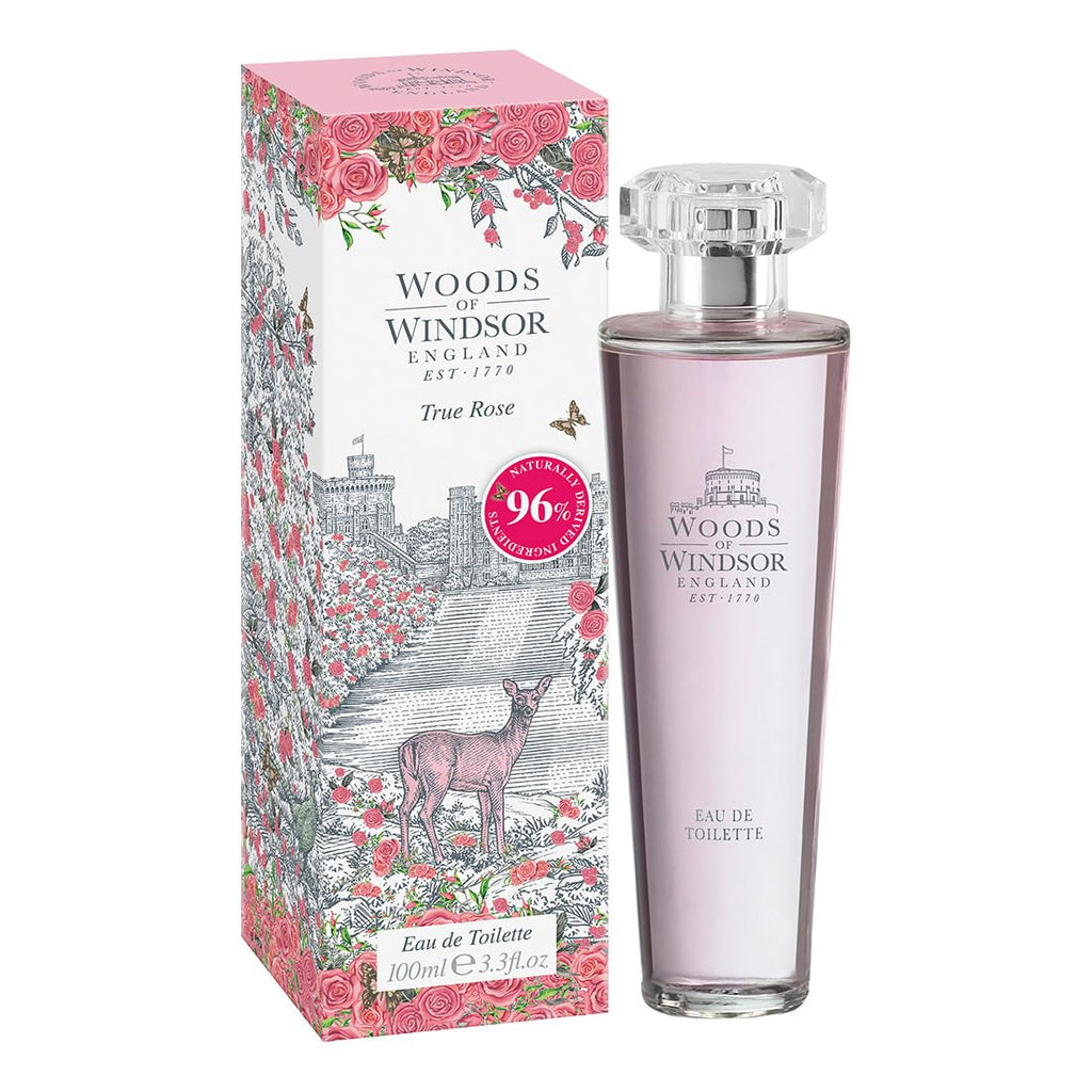 Woods of Windsor True Rose Eau de Toilette Floral Womens Perfume with Notes of Violet Leaf and Rose Otto Rose Perfume for Women True Rose Scent 100ml